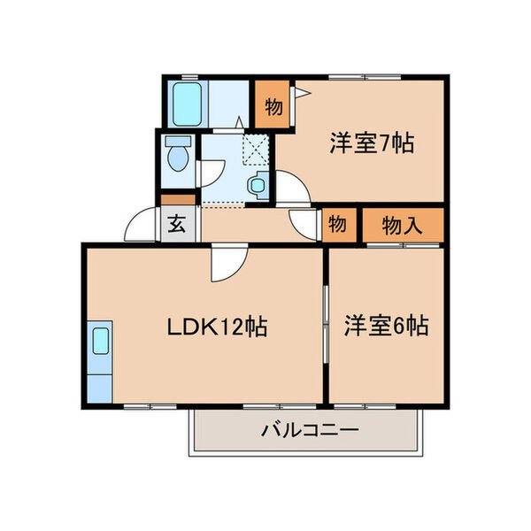 フォレストK　D棟の間取り