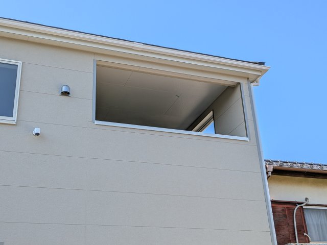 つくばみらい市小絹　第4　新築戸建て　3号棟のバルコニー