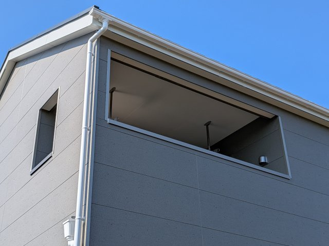 つくばみらい市小絹　第4　新築戸建て　4号棟のバルコニー