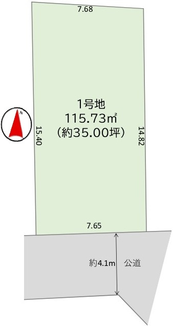 つくばみらい市陽光台　2期　売地の土地図