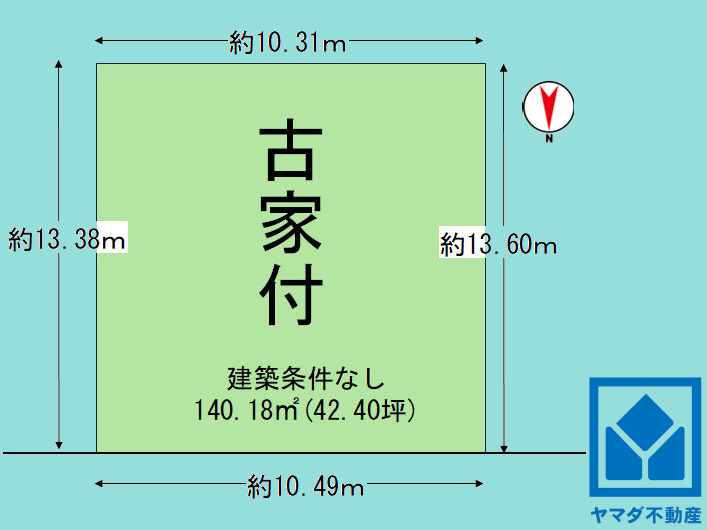 伏見区醍醐烏橋町の土地図