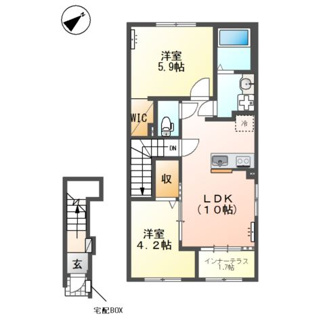 【間取り】 | （仮）間々田新築アパート