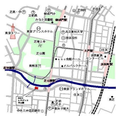 【地図】 | ＫＤＸレジデンス芝公園