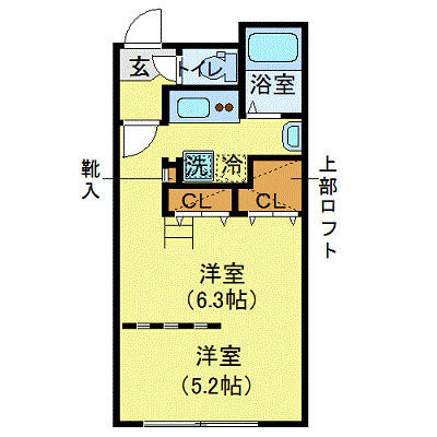 MODULOR中島公園2ndの間取り