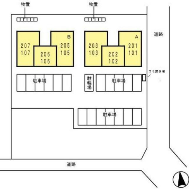 コアロードⅢの駐車場