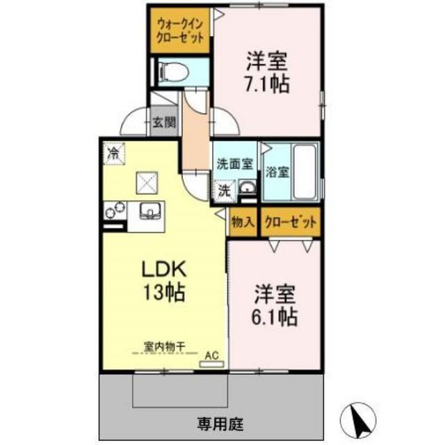 カオンＢの間取り