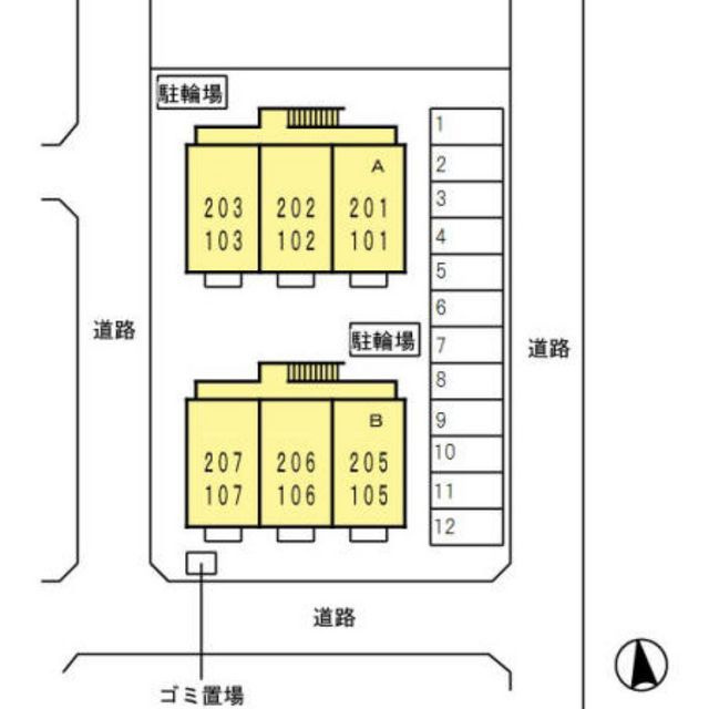 フレーズBの駐車場
