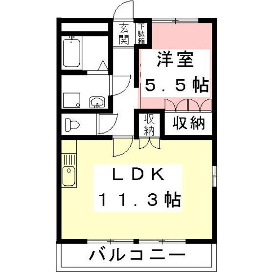 グリーンヒルズⅡの間取り