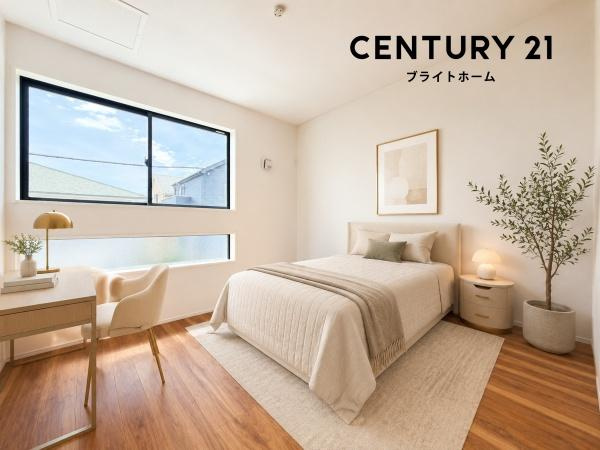 横浜市栄区鍛冶ケ谷町の新築一戸建の洋室|落ち着きのある洋室です！
休日はこちらでおくつろぎ下さい♪
※家具等はCGでの参考レイアウトです。