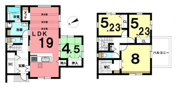 北葛城郡広陵町大野 １号地 ／新築一戸建の間取り