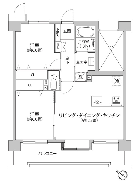 クリオ横浜弐番館★仲介手数料無料★横浜市西区平沼１丁目