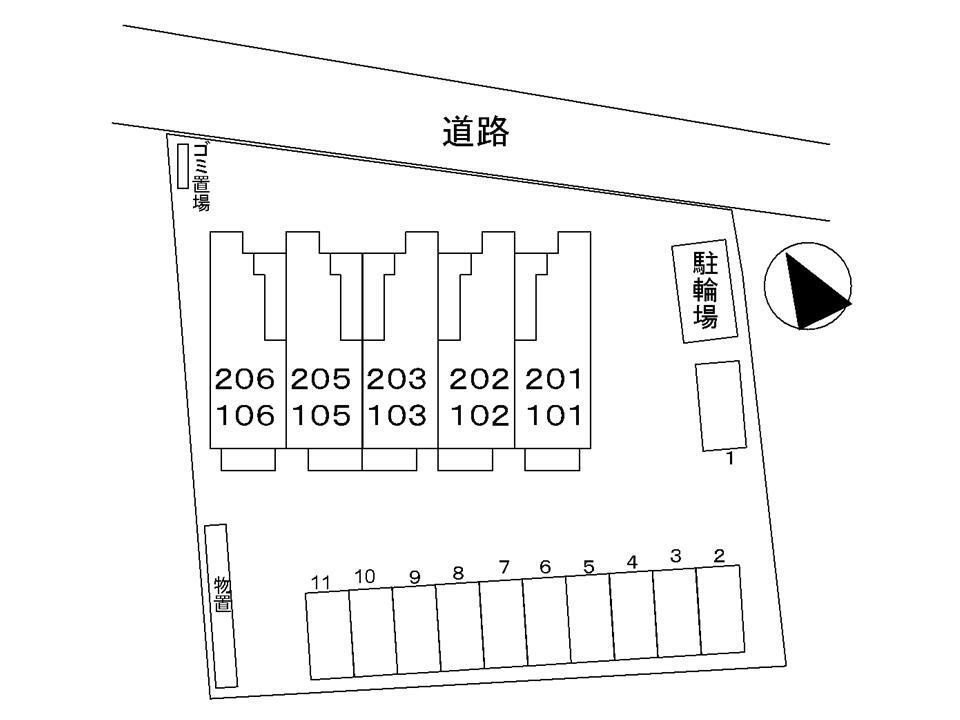 Ｐｉｎｅ　Ｃｏｕｒｔの区画図