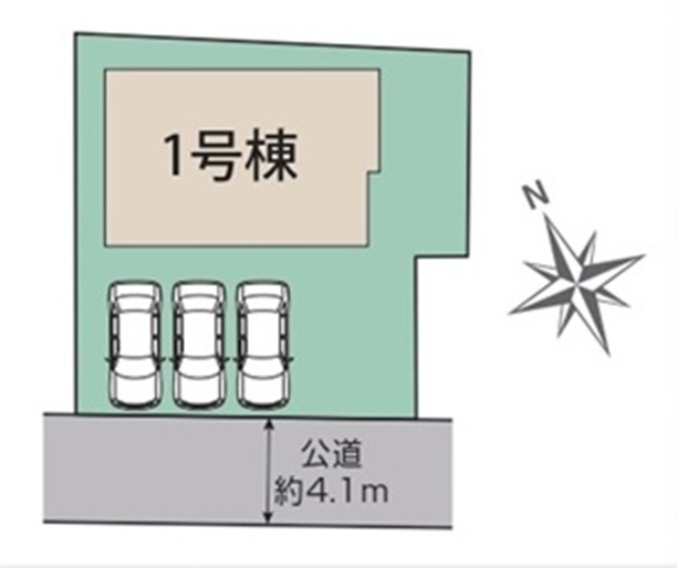 【仲介手数料無料】新築戸建　熊谷市別府2-92（全1棟）の区画図