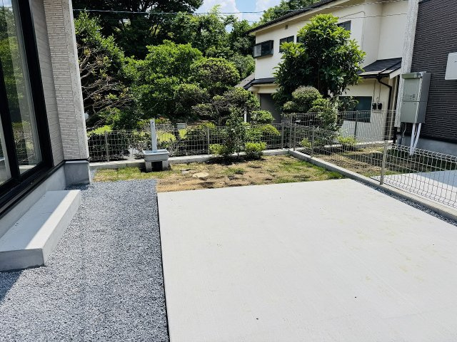 八王子市　石川町　新築一戸建ての庭|～ちょっとしたガーデニングなども楽しめるスペース～