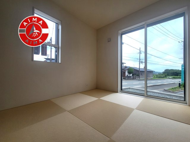 筑紫野市吉木第1-1棟（1号棟）の和室|将来的に、琉球畳を引きまして和室風にすることも可能です。