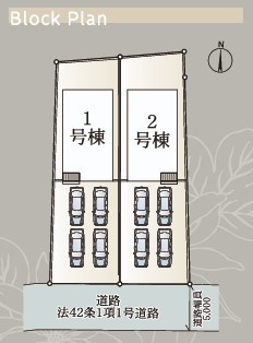 【金山町東台第10／1号棟】　価格を抑えた新邸！の区画図|全体区画図です。