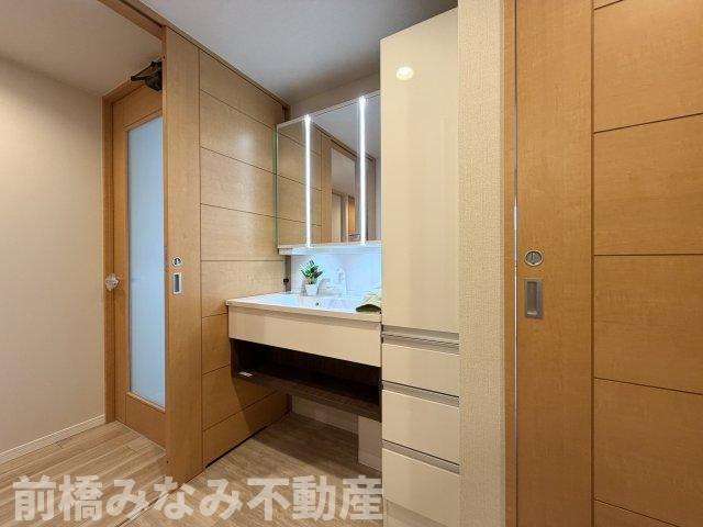 【中古マンション】前橋市本町　ポレスター　502号室　3LDKの独立洗面台|独立洗面台で身支度をすべて済ませてしまいましょう
