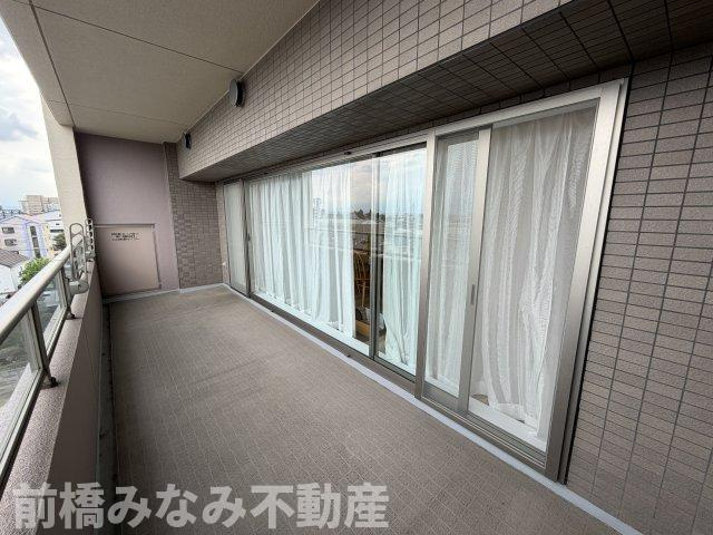 【中古マンション】前橋市本町　ポレスター　502号室　3LDKのバルコニー|お洗濯にも便利なバルコニー付き
