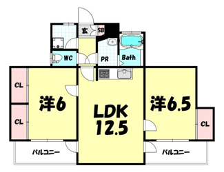【間取り】 | 神戸ヒルズⅢ D棟