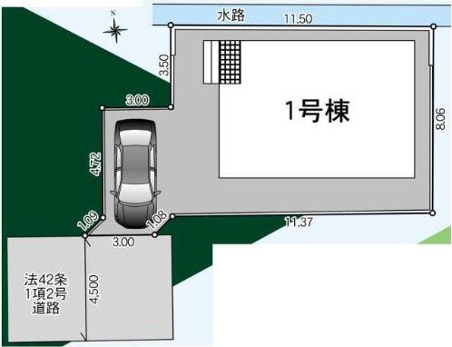 【区画図】 | 海老名市中野第10 新築戸建 全1棟
