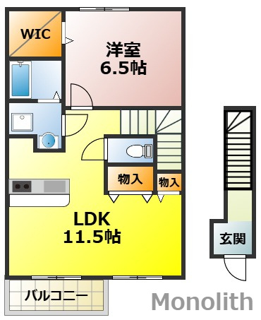 パルフェ和泉の間取り