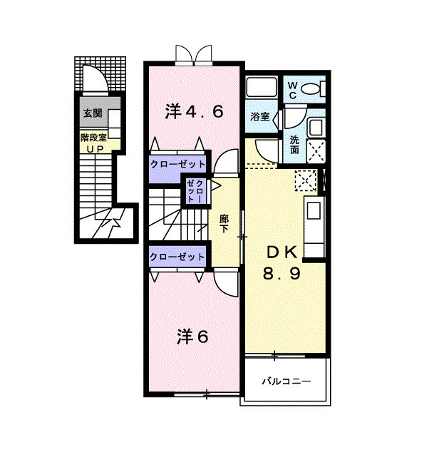 サイモンＳＥＶＥＮ　Ａの間取り