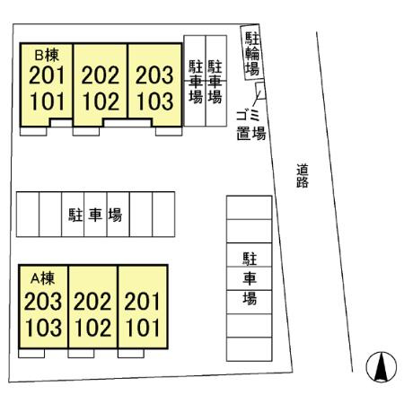 Maison de 府中の区画図