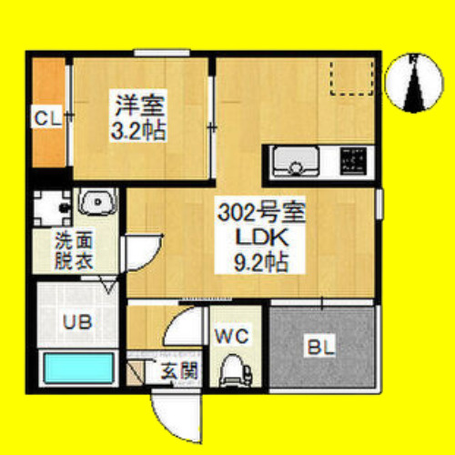 REGALESTシャルマン　名古屋市賃貸　仲介手数料無料の間取り