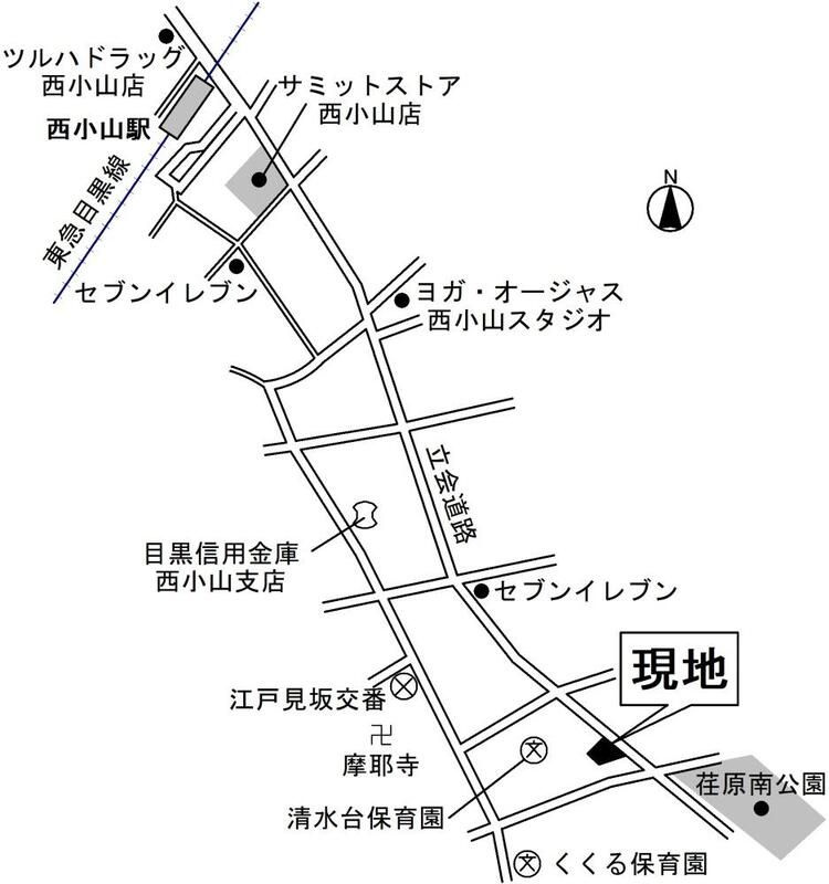 グランビューノ荏原の地図