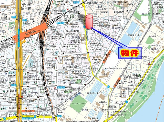 【地図】 | エスティライフ新大阪第2