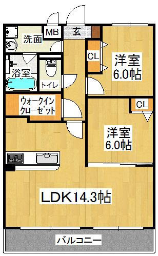 サンヴィラ24の間取り|※間取りが現況と異なる場合は現況を優先します※