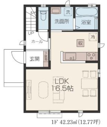 【仲介手数料無料】所沢上安松１３期全２棟Ａ号棟　所沢の不動産なら西武ハウジングの間取り