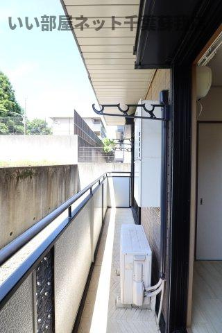 サンハイム　Ⅱのバルコニー|外からの目が気にならないバルコニーで洗濯物が干せます