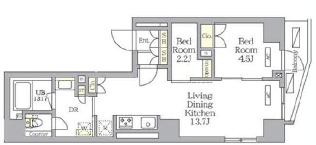 【間取り】 | ＮＯＧＡＴＡ　ＲＥＳＩＤＥＮＣＥ