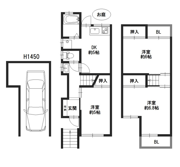 【間取り】 | 新之栄町　一戸建て