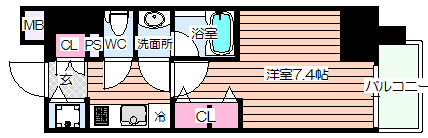 【間取り】 | レオンコンフォート北浜