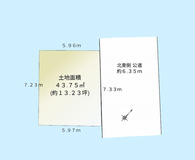 渋谷区千駄ヶ谷3丁目の土地図