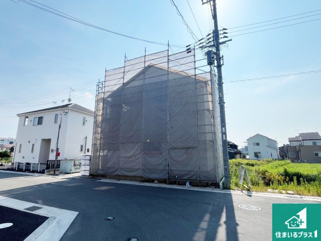 加古川市野口町野口　第7期　新築一戸建ての外観|周辺は落ち着いた街並みの住宅地！子育てがしやすい住環境です！まだ未完成ですが、現地でしかわからない事もございます。是非一度ご覧ください。