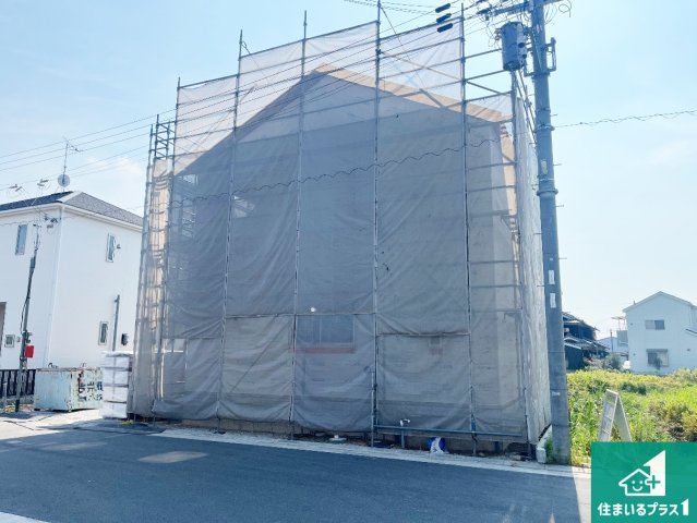 加古川市野口町野口　第7期　新築一戸建ての外観|周辺は落ち着いた街並みの住宅地！子育てがしやすい住環境です！まだ未完成ですが、現地でしかわからない事もございます。是非一度ご覧ください。