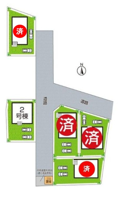 加古川市野口町野口　第7期　新築一戸建ての区画図|全10区画