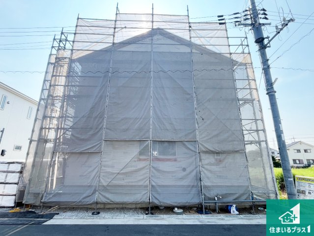加古川市野口町野口　第7期　新築一戸建ての外観|周辺は落ち着いた街並みの住宅地！子育てがしやすい住環境です！まだ未完成ですが、現地でしかわからない事もございます。是非一度ご覧ください。