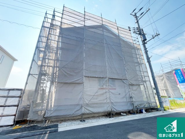 加古川市野口町野口　第7期　新築一戸建ての外観|周辺は落ち着いた街並みの住宅地！子育てがしやすい住環境です！まだ未完成ですが、現地でしかわからない事もございます。是非一度ご覧ください。