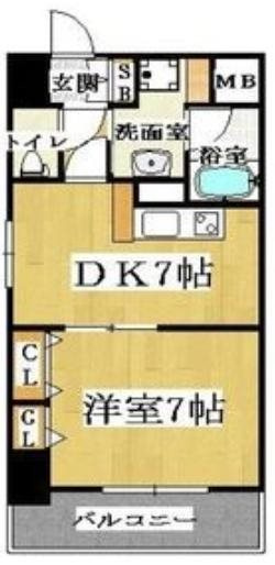CITY SPIRE難波南の間取り