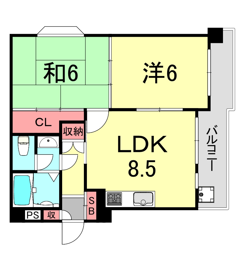 ダンディライオン住吉川の間取り