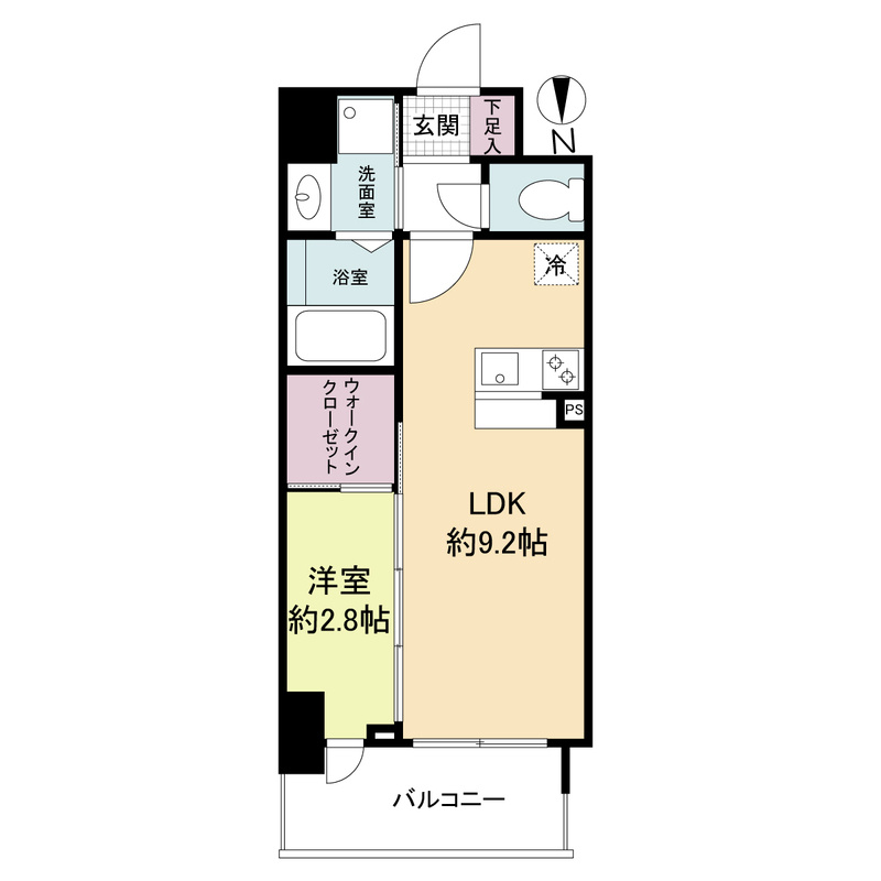 セレニテ谷町四丁目アリエの間取り
