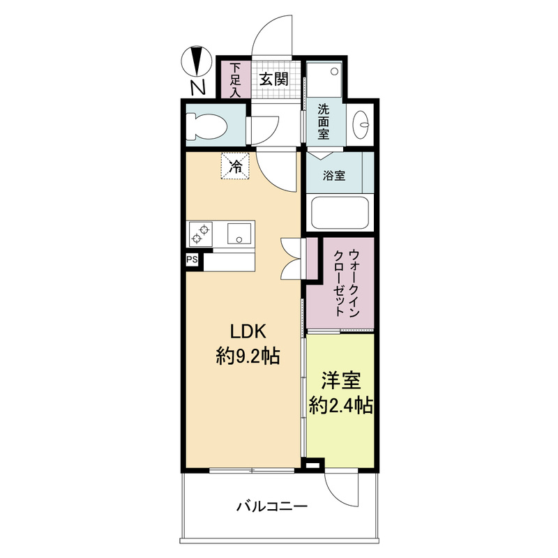 セレニテ谷町四丁目アリエの間取り