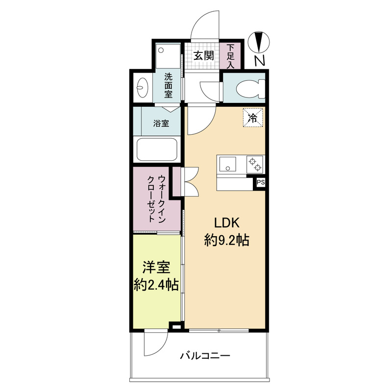 セレニテ谷町四丁目アリエの間取り