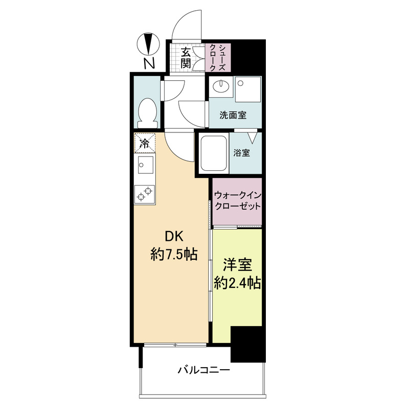 セレニテ谷町四丁目アリエの間取り
