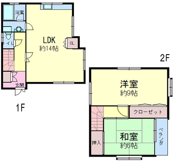 西山町4丁目戸建の間取り