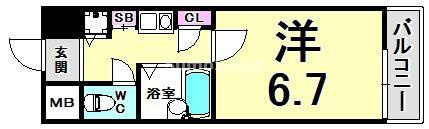 ロイヤルヒル神戸三ノ宮Ⅱの間取り